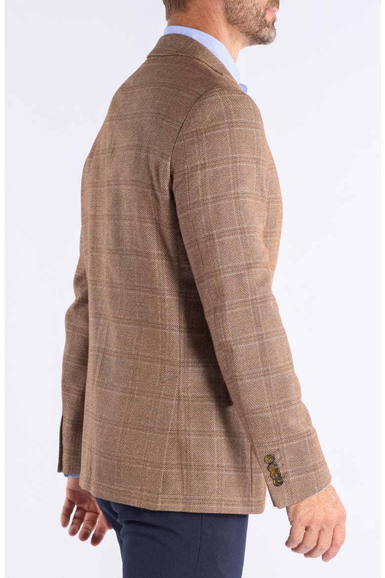 Windowpane Knit Sport Coat, Alternate, color, TAN