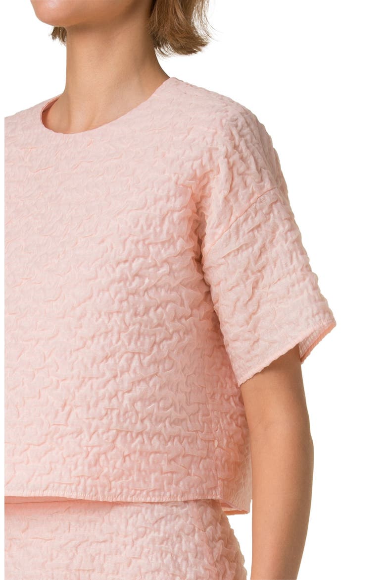 Techno Organza Boxy Top, Alternate, color, PEACH