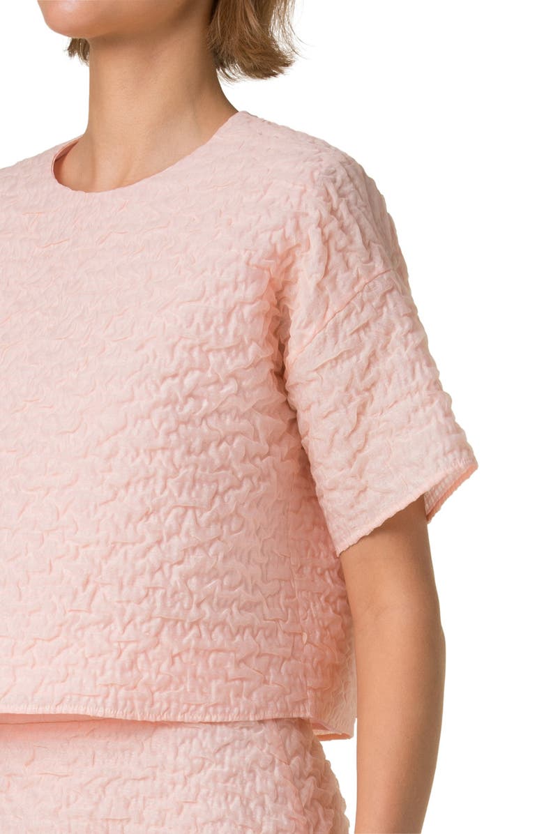 Akris Techno Organza Boxy Top, Alternate, color, Peach