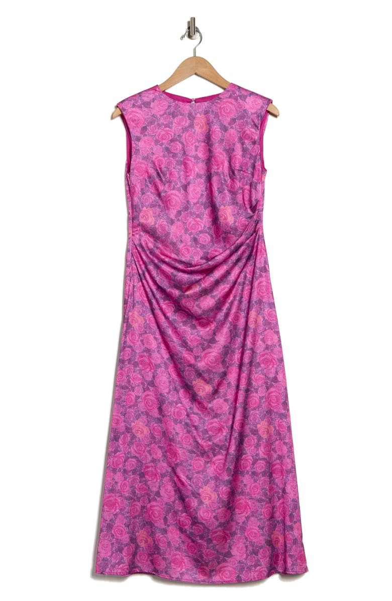 AREA STARS Cabbage Rose Sleeveless Midi Dress, Alternate, color, Cabbage Rose