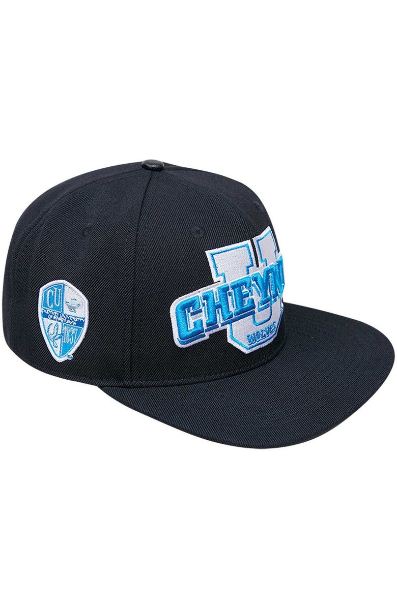 PRO STANDARD Men's Pro Standard Black Cheyney Wolves Arch Over Logo Evergreen Snapback Hat, Main, color, Black