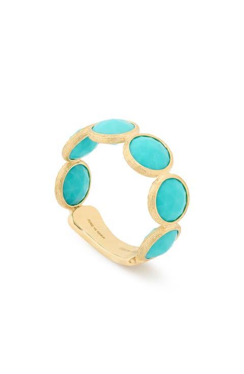 Jaipur Color Turquoise Band Ring