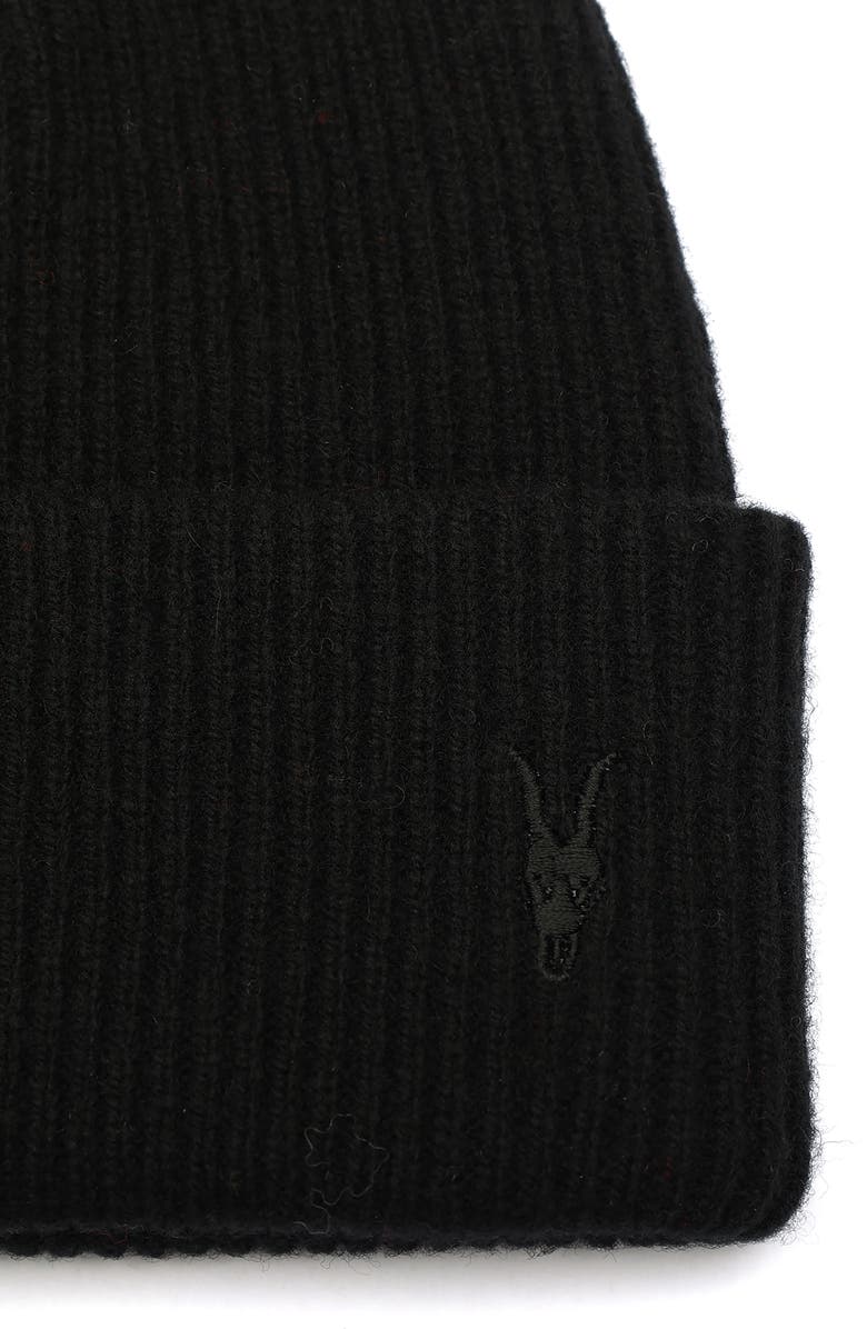 AllSaints Ramskull Wool Beanie, Alternate, color,