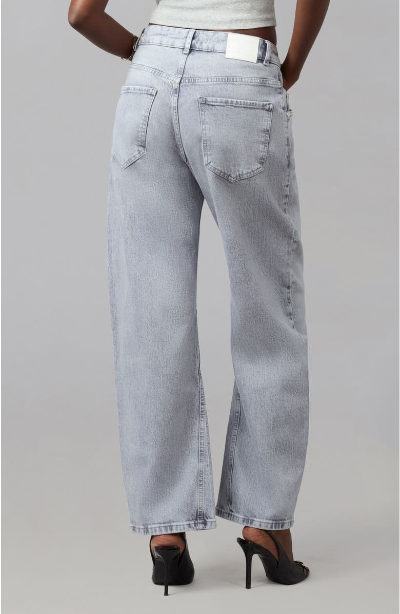 Lola Denim Lennox High Rise Barrel Jeans, Alternate, color, Monochrome