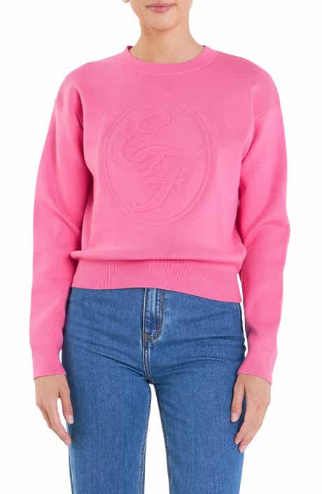 English Factory Sports Club Embossed Monogram Crewneck Sweater
