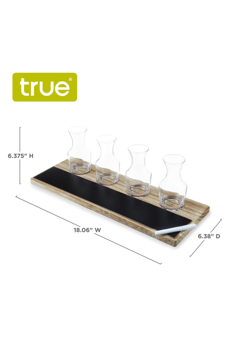 Wine Flight Set, Set of 4, Alternate, color, Natural