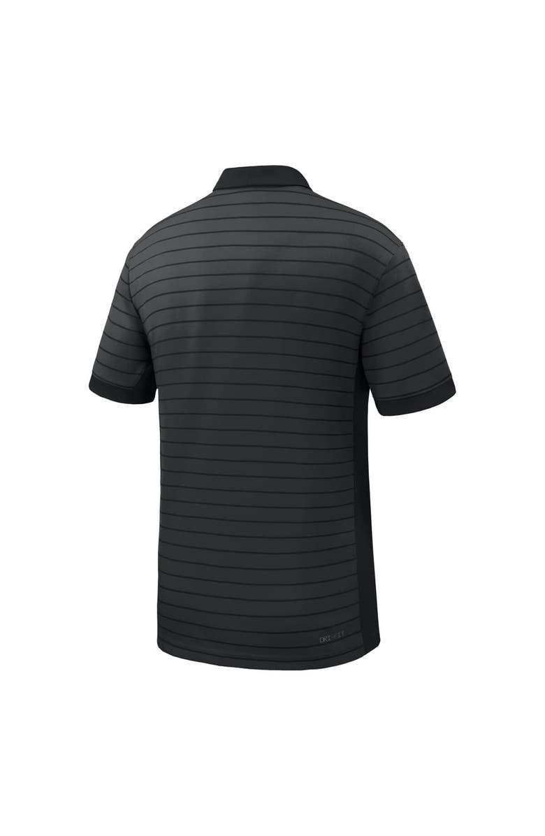 Nike Men's Nike Black Vanderbilt Commodores 2025 Early Season Coaches Sideline Victory Stripe Performance Polo, Alternate, color, Black
