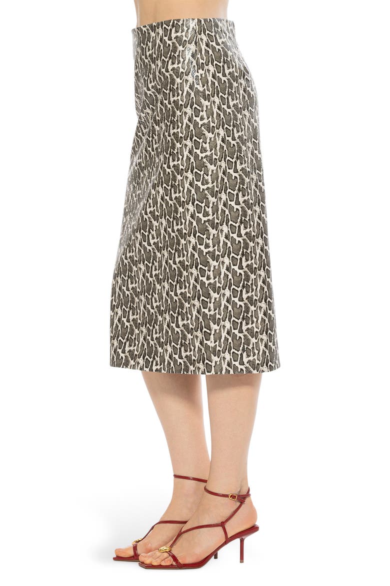AUREN CLASSIC PENCIL SKIRT, Alternate, color, BLACK WHITE SNAKE