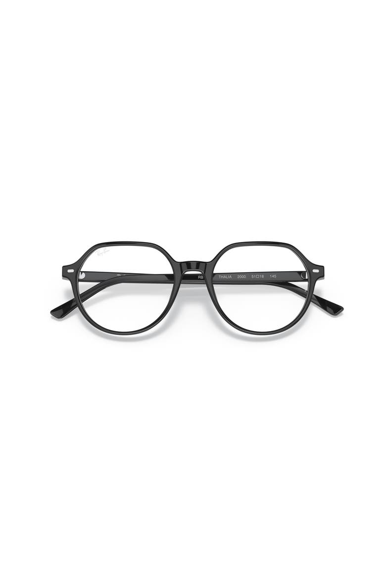 49mm Round optical glasses, Alternate, color, Black