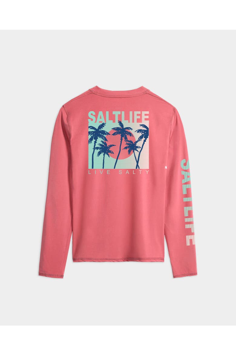 Palmline Performance Long Sleeve Tee, Alternate, color, Flamingo Heather