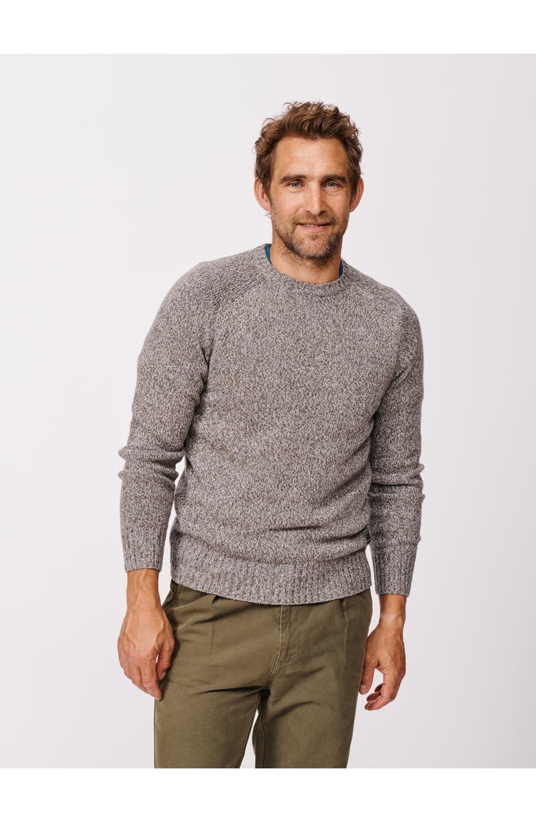 Aubin Riply Twist Crew Neck Sweater, Main, color, Khaki Twist