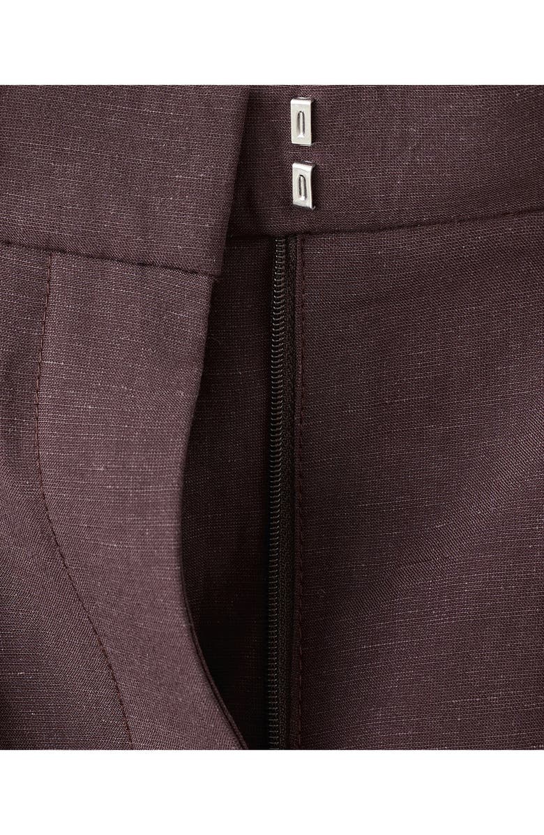 MANGO Argelia Pleated Bermuda shorts, Alternate, color, Purple