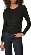 Donna Karan New York Drape Front Knit Top