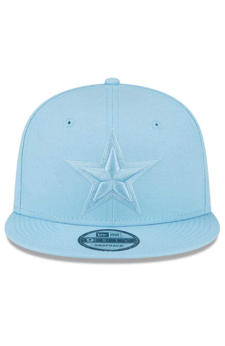 New Era Men's New Era Light Blue Dallas Cowboys Color Pack Brights 9FIFTY Snapback Hat, Alternate, color, 