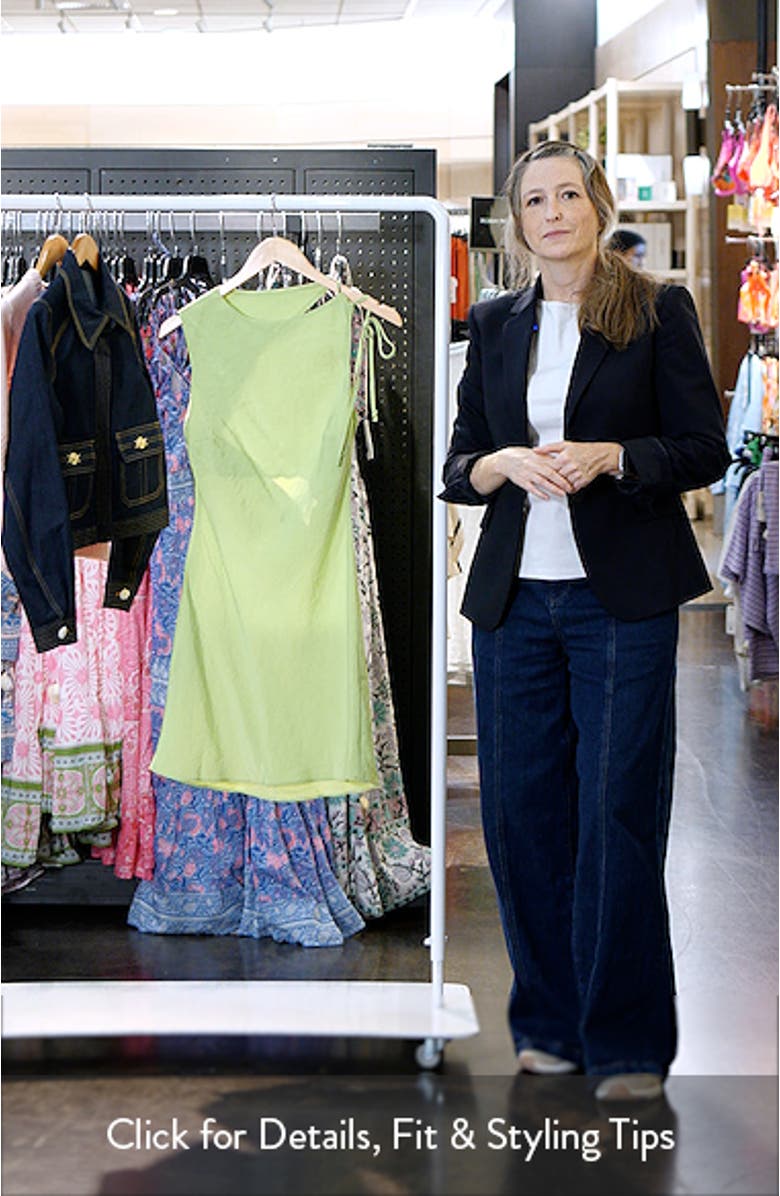 Textured Open Back Minidress, sales video thumbnail