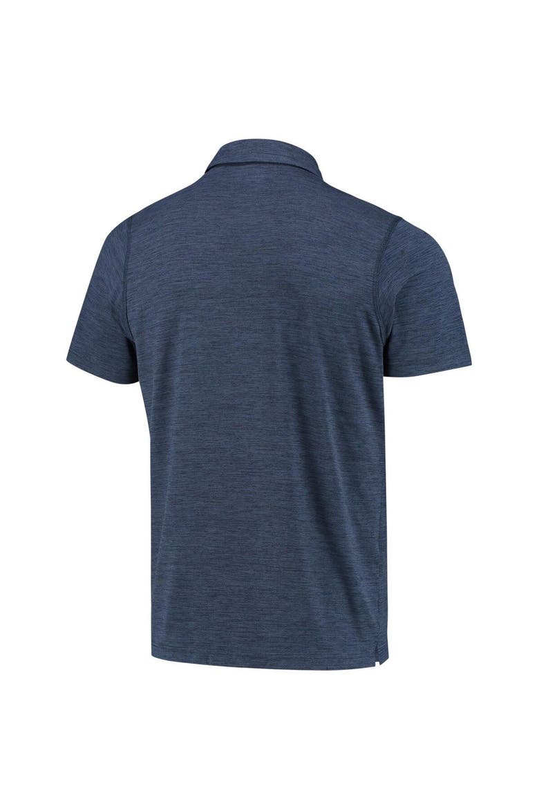 Men's Columbia Navy Michigan Wolverines Tech Trail Omni-Shade Polo, Alternate, color, Navy