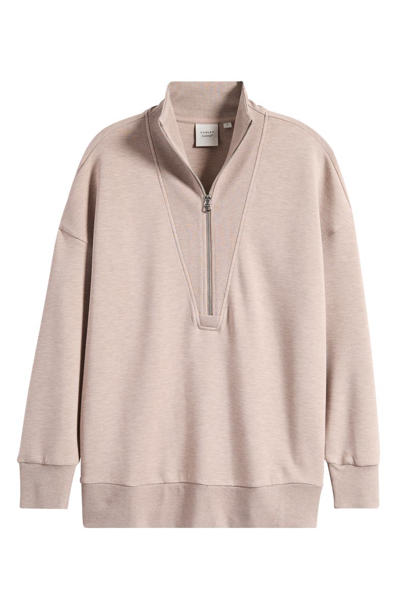 Varley Masie Long Half Zip Sweatshirt, Alternate, color, Taupe Marl