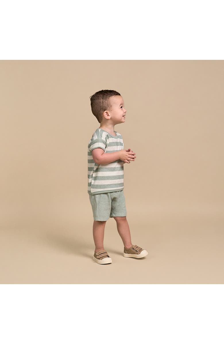 Modern Moments<sup>™</sup> by Gerber Shirt & Short Set, Alternate, color, Green Stripe