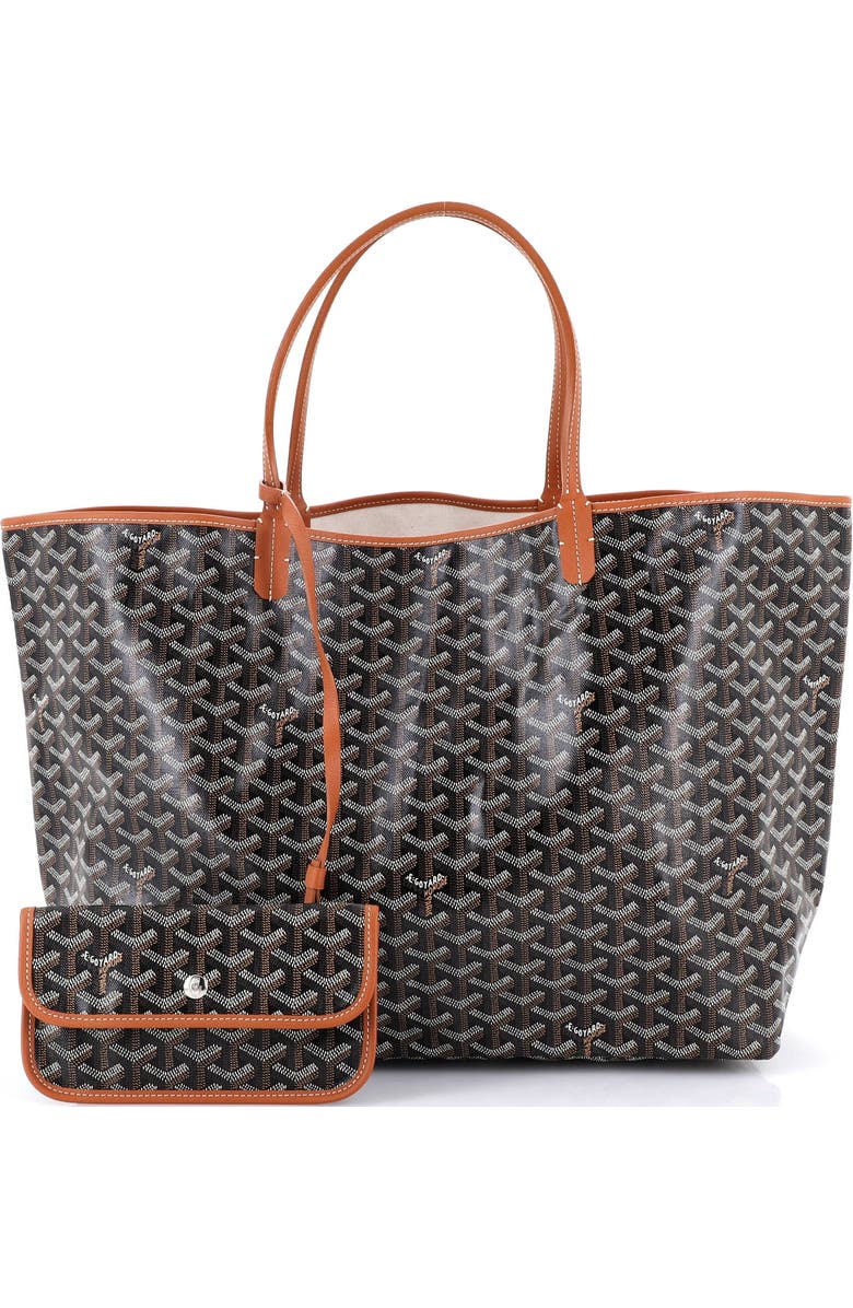 Pre-Owned Goyard Saint Louis Tote Coated Canvas GM, Alternate, color, Brown