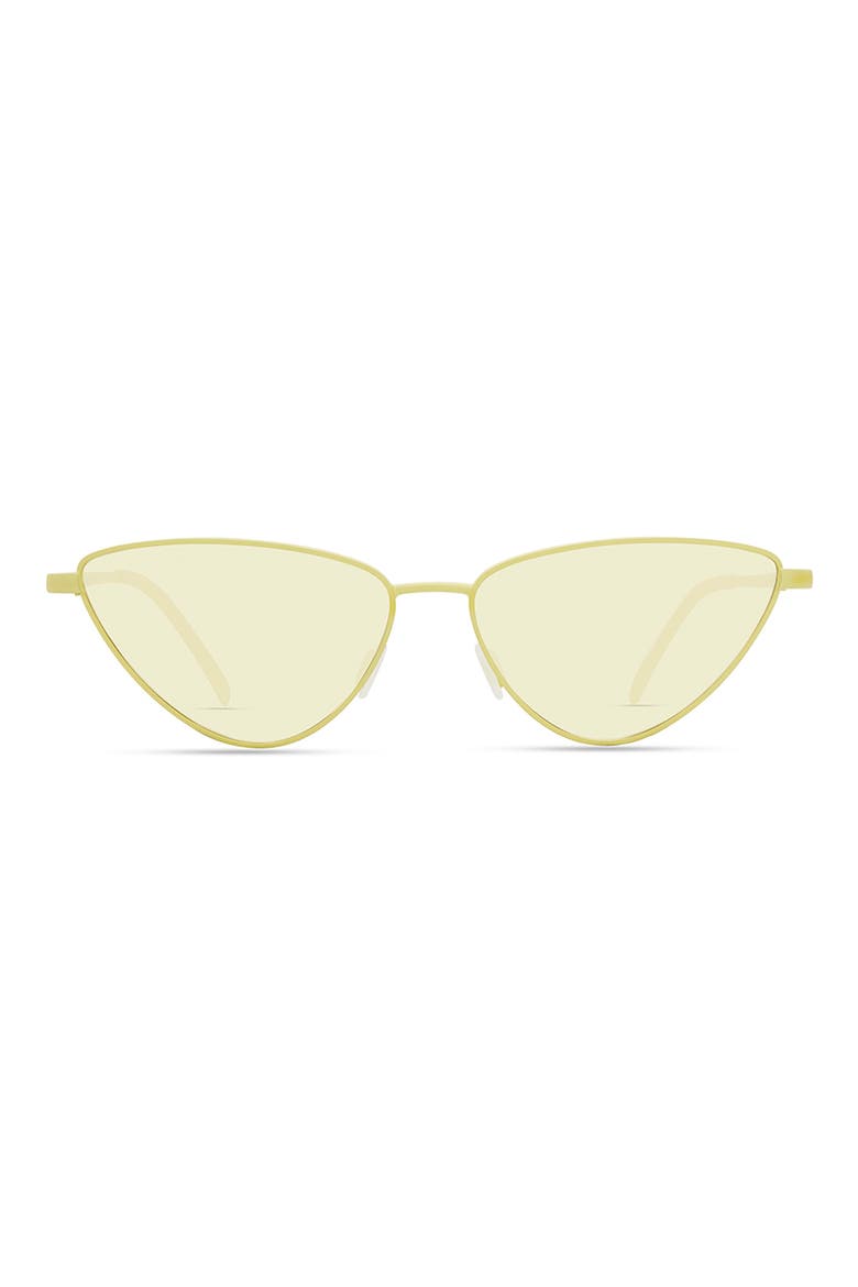 Naxos 56mm Polarized Cat Eye Sunglasses, Main, color, YELLOW