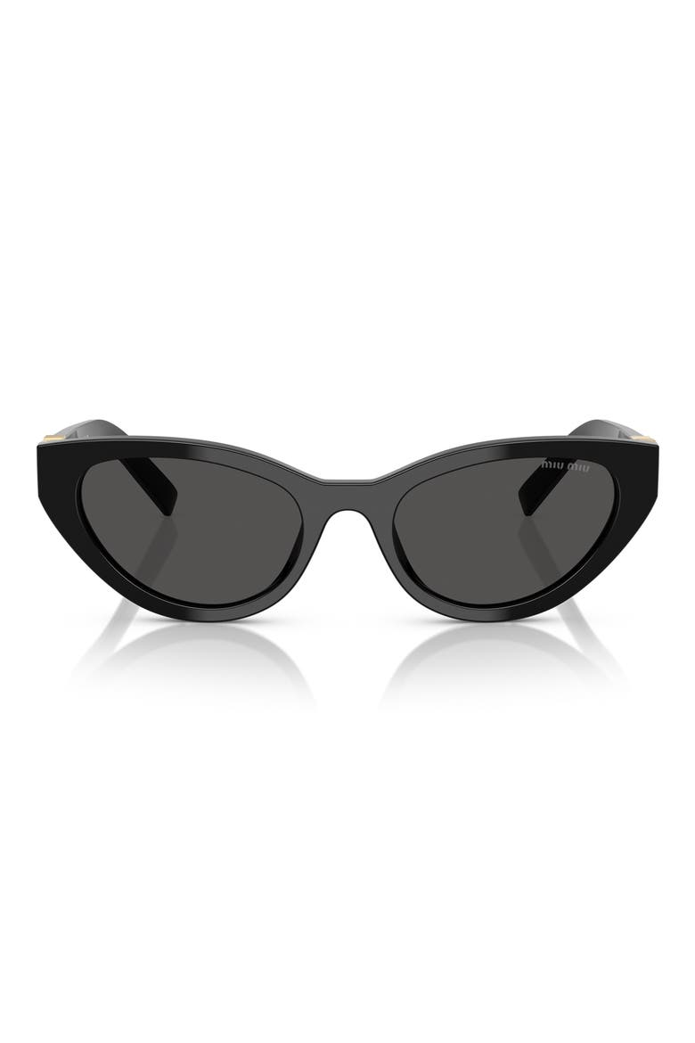 54mm Butterfly Sunglasses, Main, color, BLACK / DARK GREY