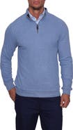 TailorByrd Blue Cozy Quarter Zip Sweater
