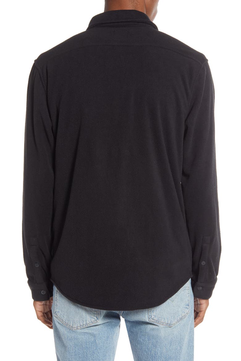 Uplift II Button-Up Fleece Shirt, Alternate, color, BLACK