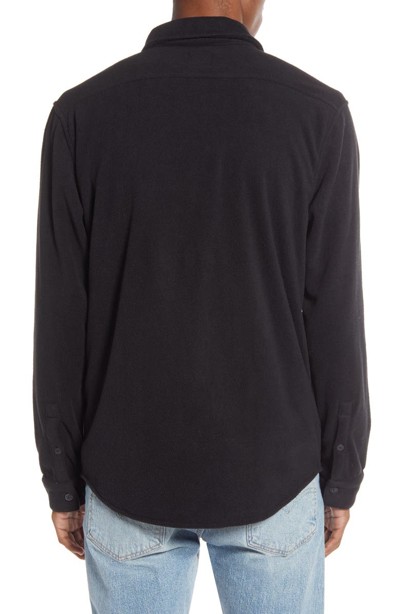 RVCA Uplift II Button-Up Fleece Shirt, Alternate, color,