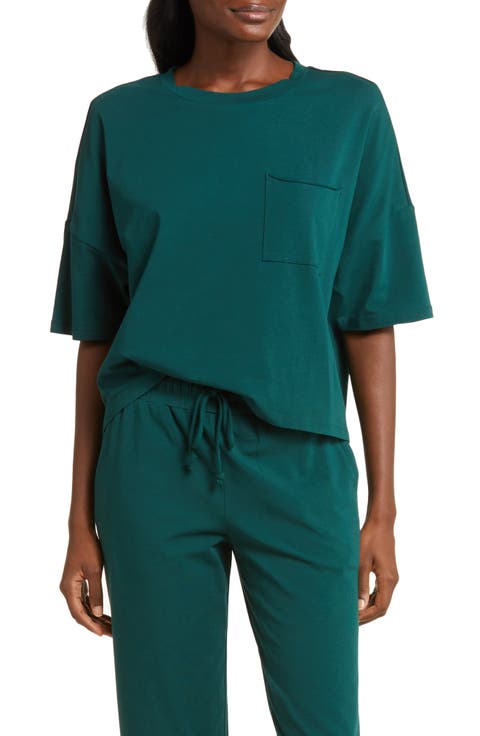 Mantra Boxy Stretch Organic Cotton Pajama T-Shirt