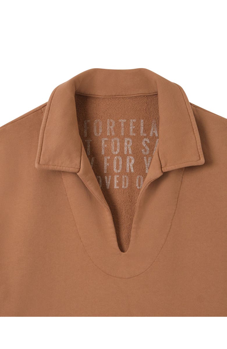 Fortela Grand Brushed Jersey V-Neck Sweater, Alternate, color, Camel