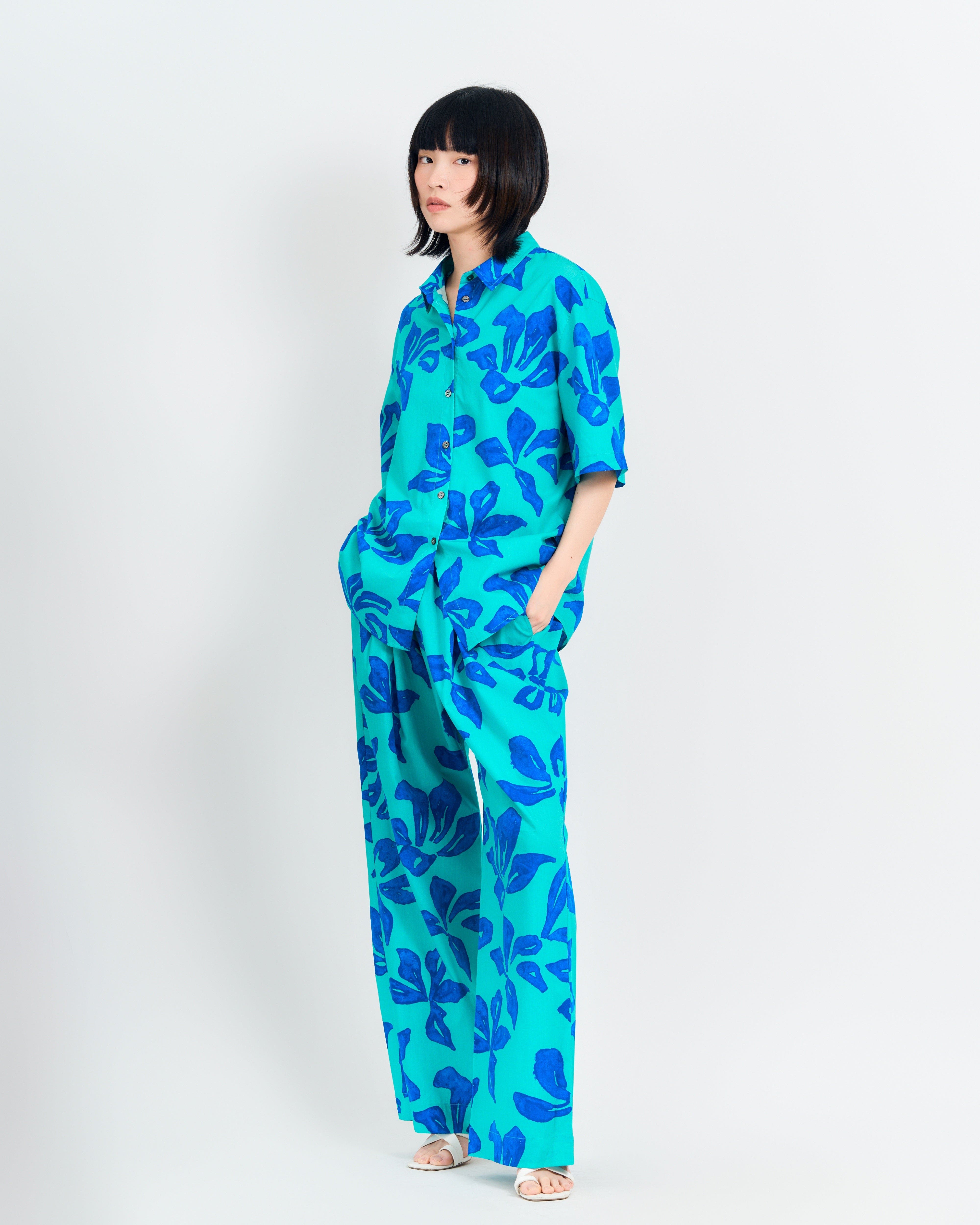"Tropical Bliss" Oversized Hawaii Shirt