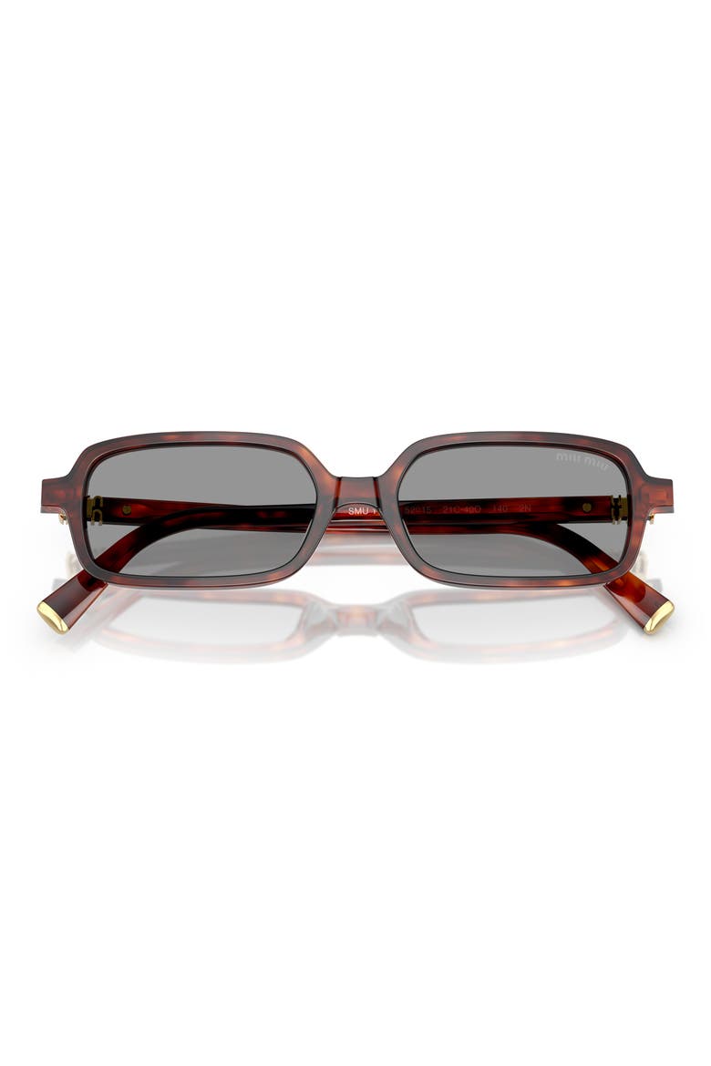 52mm Rectangular Sunglasses, Alternate, color, GREY