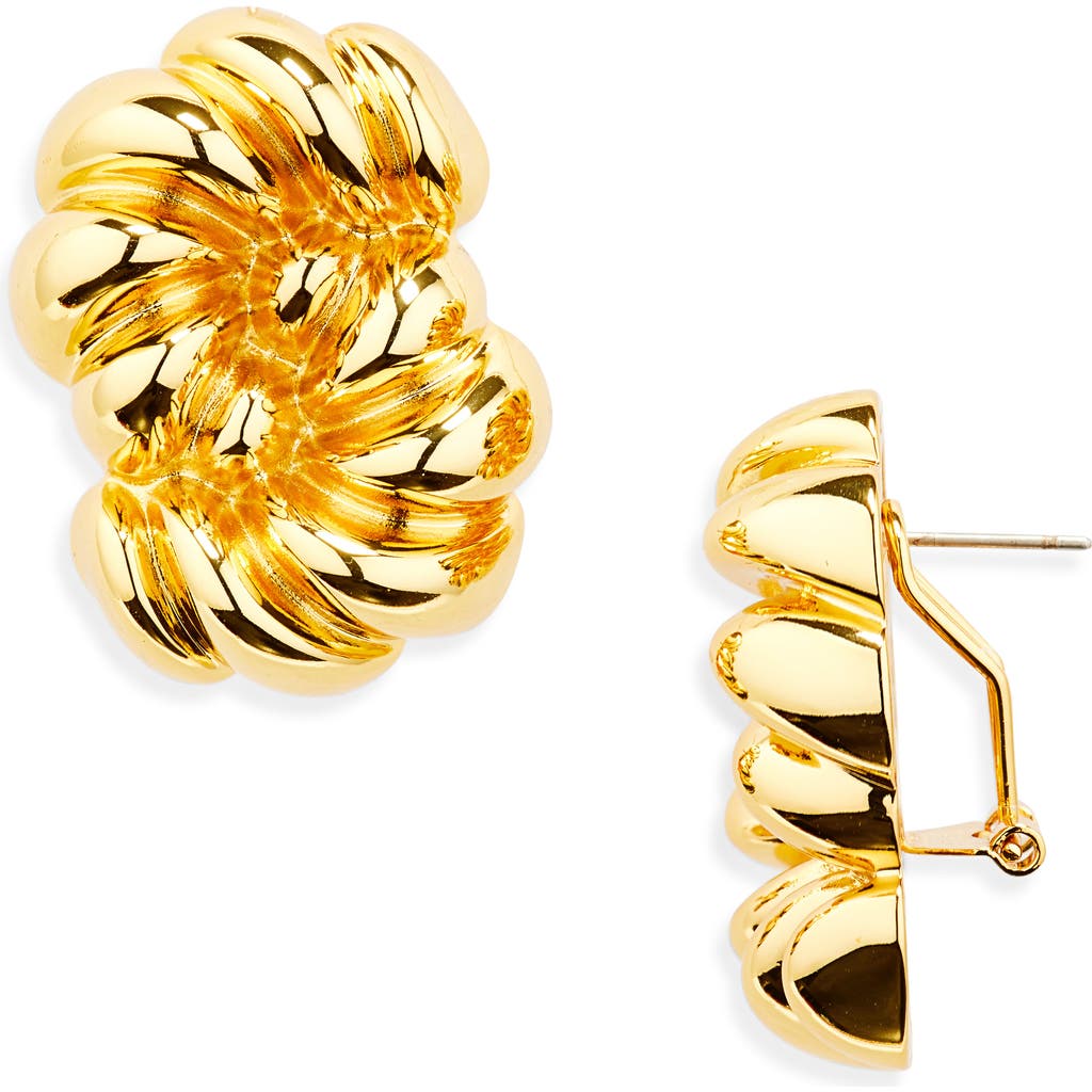 Shop Julietta Loulou Stud Earrings In Gold