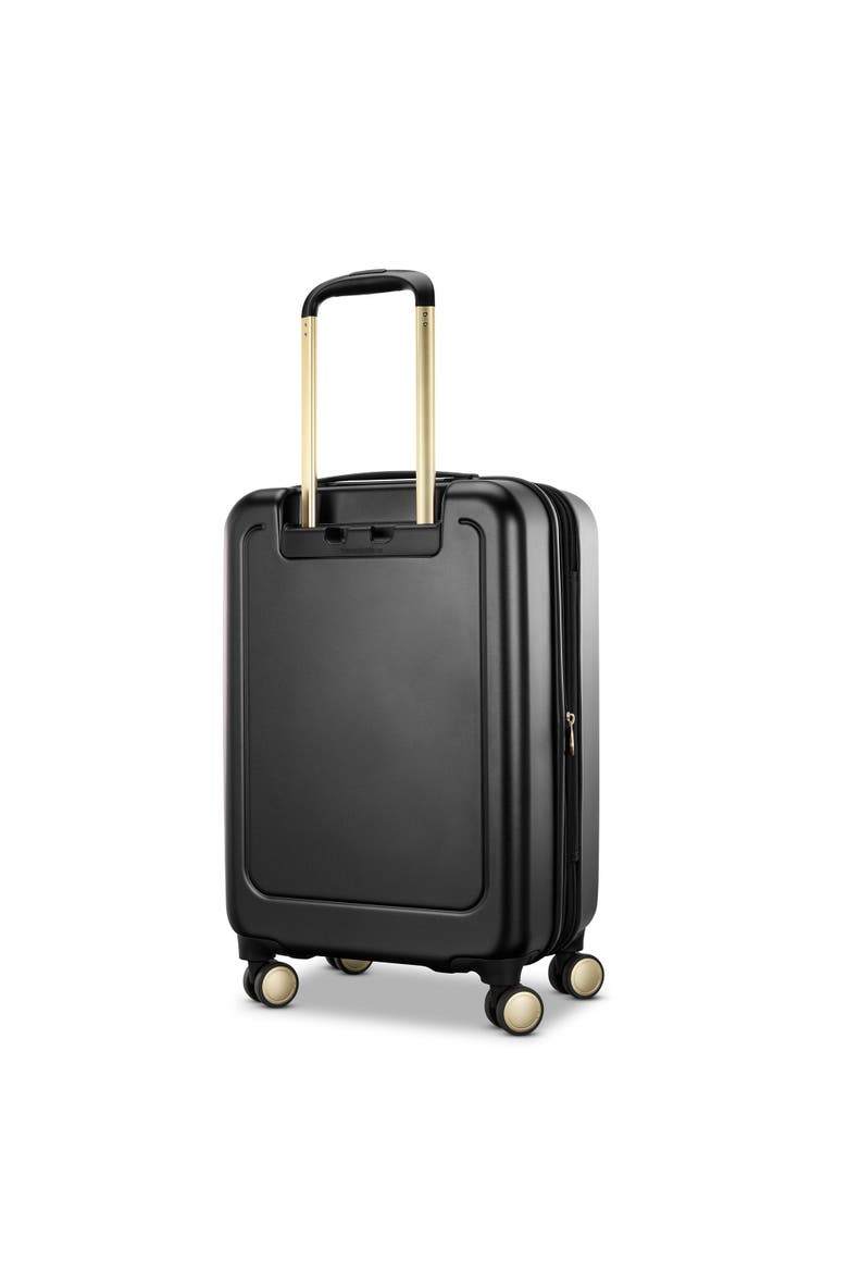 Mobile Solution 2 Expandable 22" Carry On Spinner Luggage, Alternate, color, Black