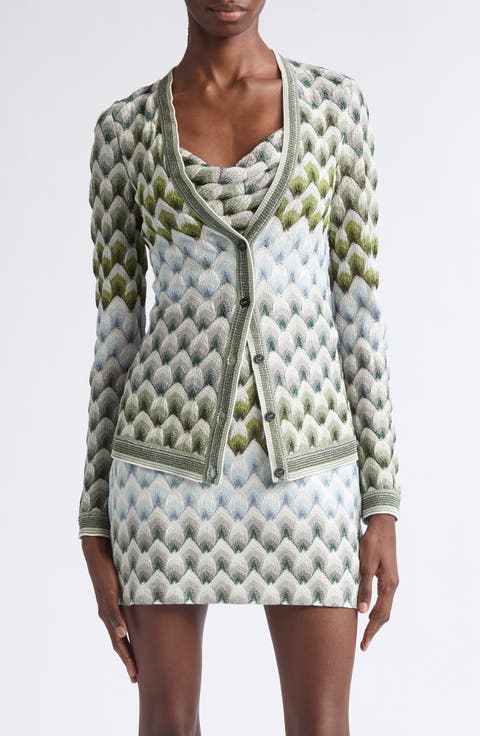 Metallic Lace Stitch Cardigan