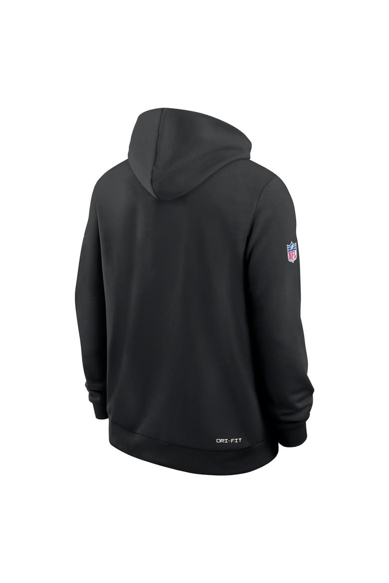 Men's Nike Black Baltimore Ravens Sideline Standard Issue Top Prospect Dri-FIT Hoodie, Alternate, color, Black