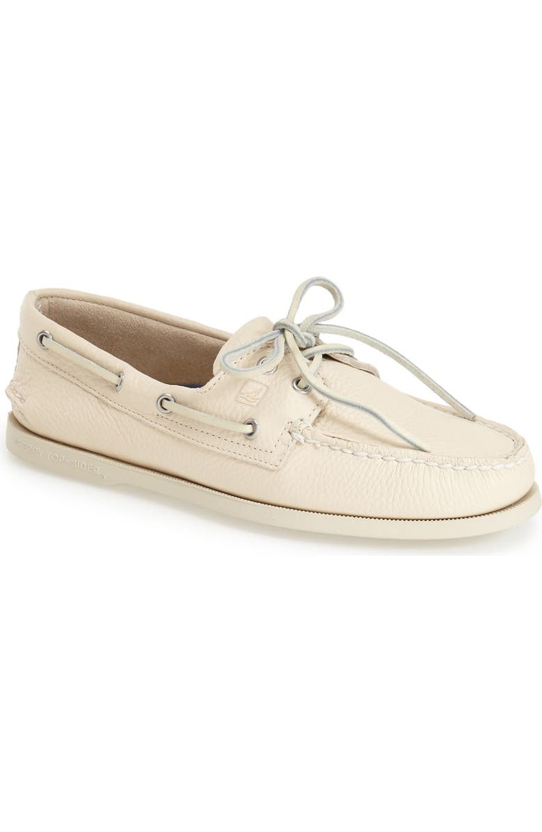 Sperry Authentic Original Boat Shoe, Main, color, White
