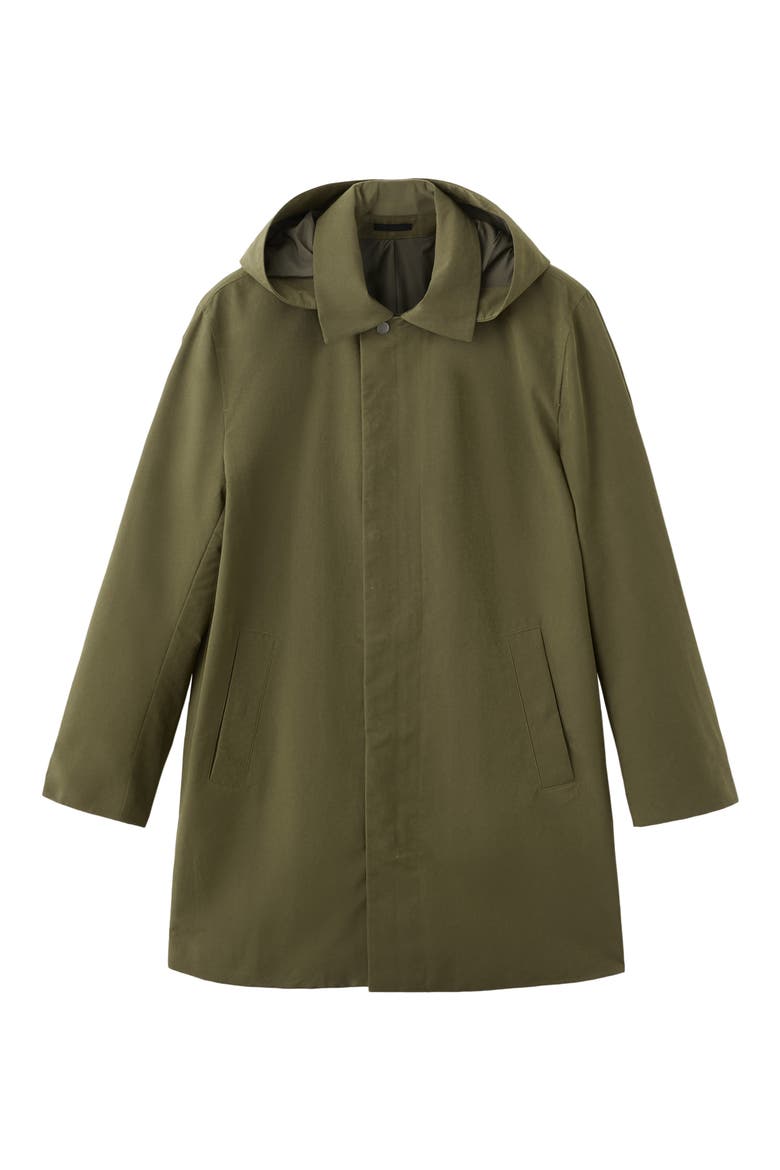 Water Repellent Parka with Removable Hood, Alternate, color, OLIVE GREEN