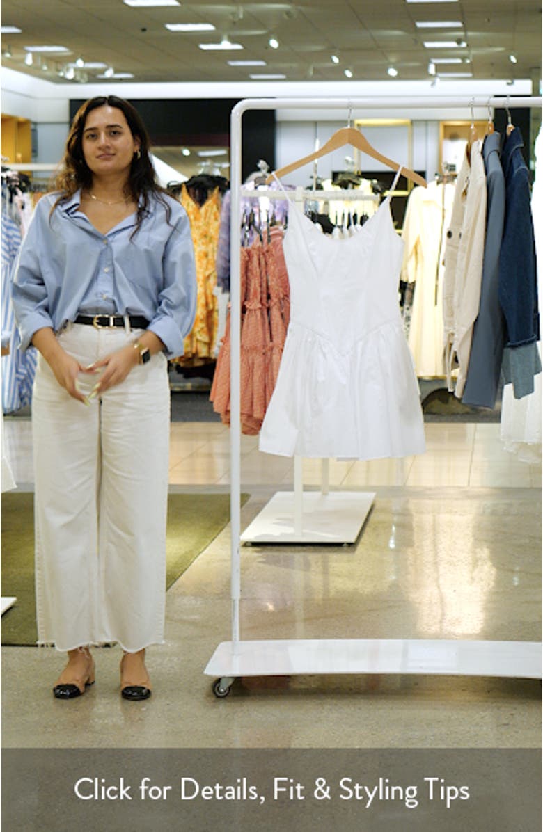 Dena Sleeveless Stretch Cotton Minidress, sales video thumbnail