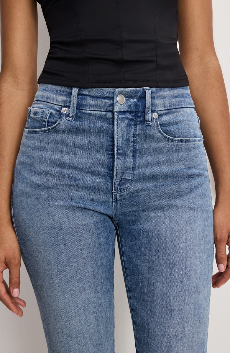 Good American Good Legs Ankle Straight Leg Jeans, Alternate, color, Indigo1154