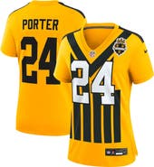 Nike Women's Nike Joey Porter Jr. Gold Pittsburgh Steelers Alternate 1933 Throwback Game Jersey