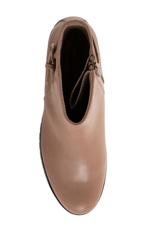 Softwalk ® Marigold Waterproof Leather Ankle Bootie In Brown