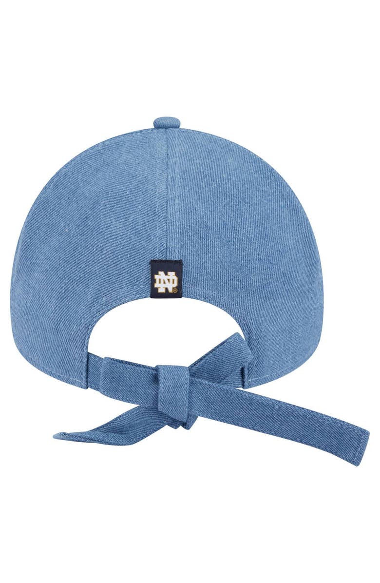 New Era Women's New Era Denim Notre Dame Fighting Irish A-Frame 9FORTY Adjustable Hat, Alternate, color, 