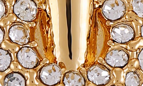 Vince Camuto Crystal Link Drop Earrings In Goldtone