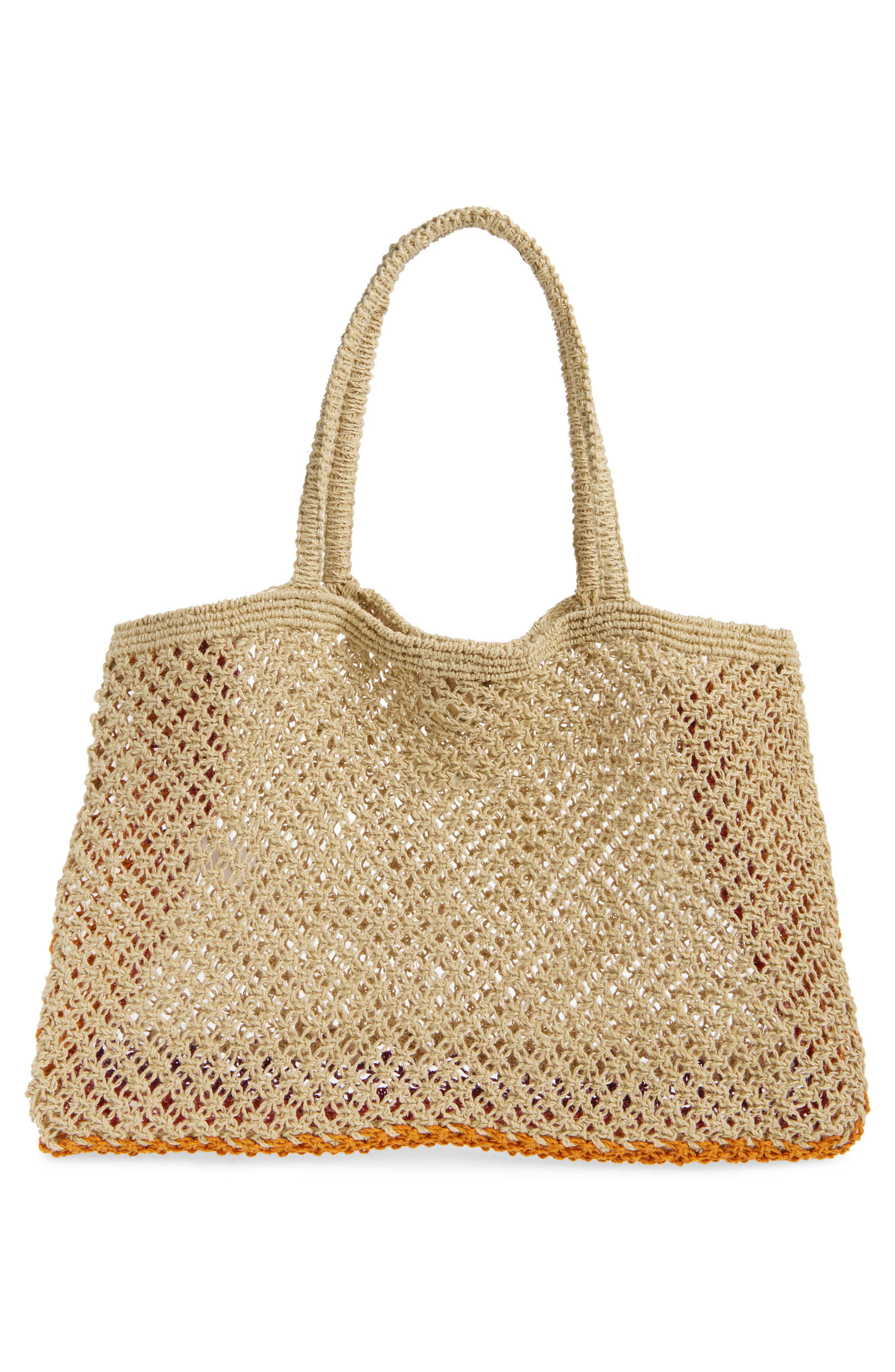 LSPACE Moonlight Woven Jute Tote, Alternate, color, Man/ Pim/ Ber