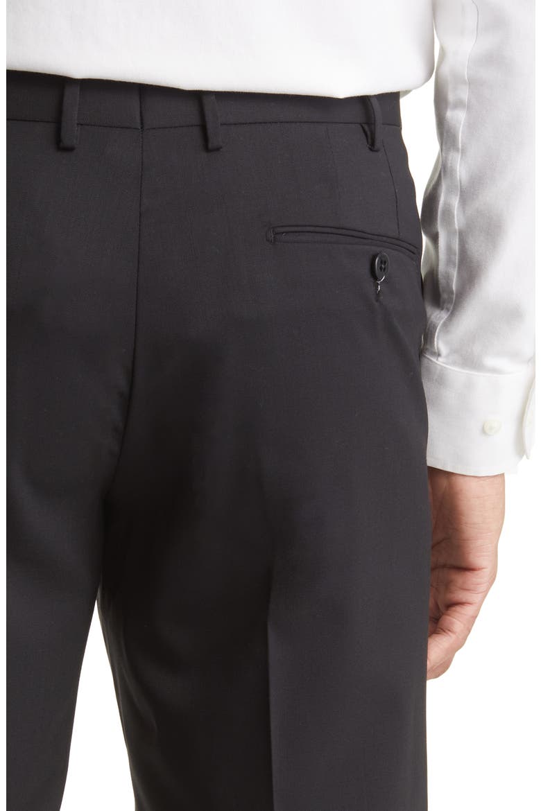 Parker Stretch Wool Trousers, Alternate, color, BLACK