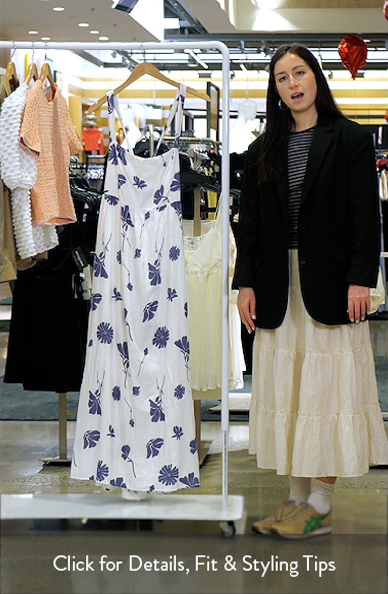 Hazel Floral Print Maxi Sundress, sales video thumbnail