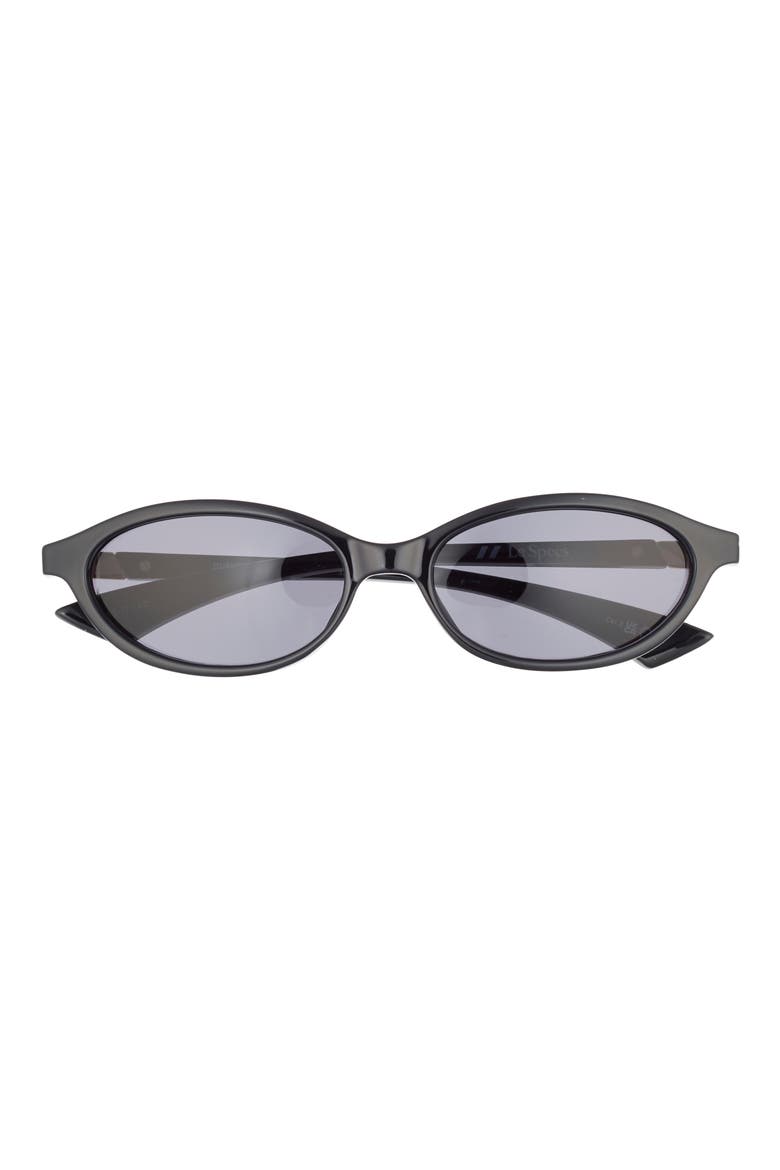 Duskfall 55mm Oval Sunglasses, Main, color, BLACK / SMOKE MONO