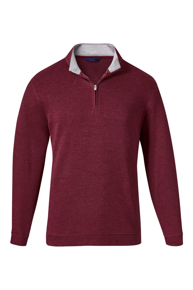 Quarter Zip Pullover, Main, color, MERLOT
