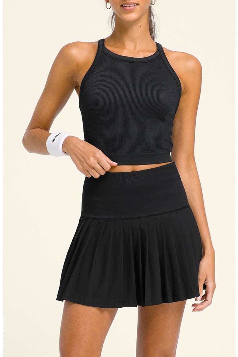 On the Daily Ribbed Brami Tank, Main, color, BLACK